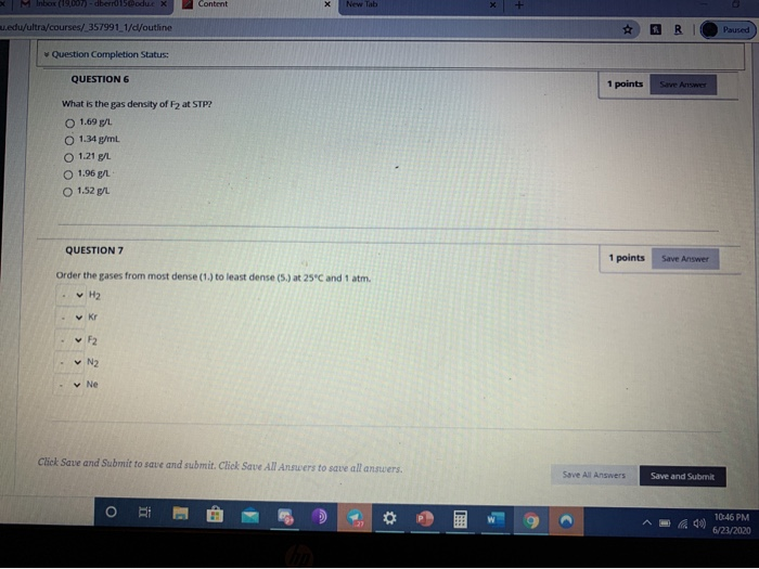 QUESTION 1 1 points Save Answer What is the pressure | Chegg.com