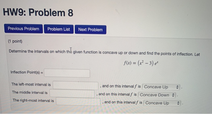 Solved HW9: Problem 8 Previous Problem Problem List Next | Chegg.com