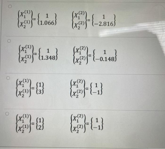 Solved Determine the natural frequencies and normal modes of | Chegg.com