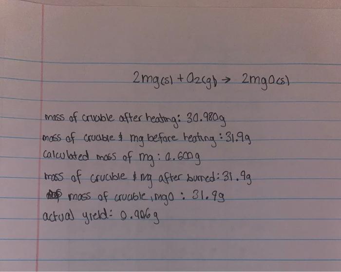 experiment 4 stoichiometry and theoretical yield