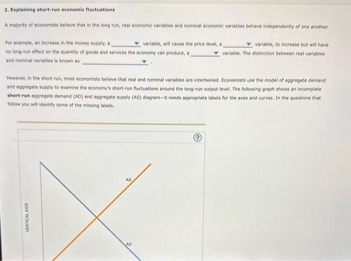 2. Explaining shortrun economic fluctuations A