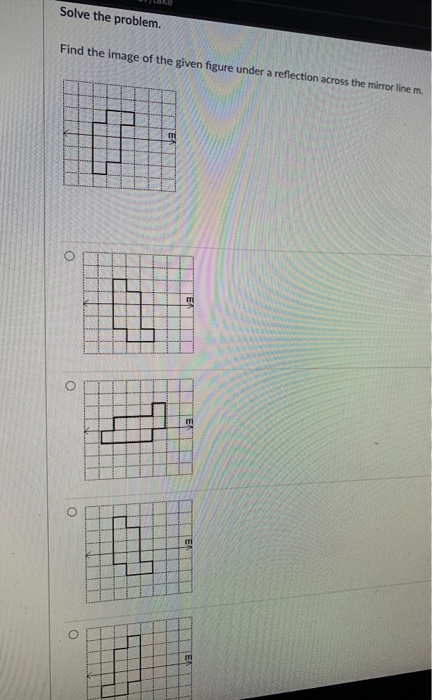 Solved Find the image of the given figure under a reflection | Chegg.com