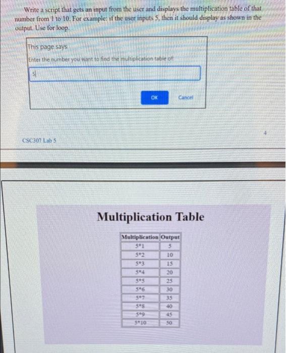 Solved Write a script that gets an input from the user and | Chegg.com