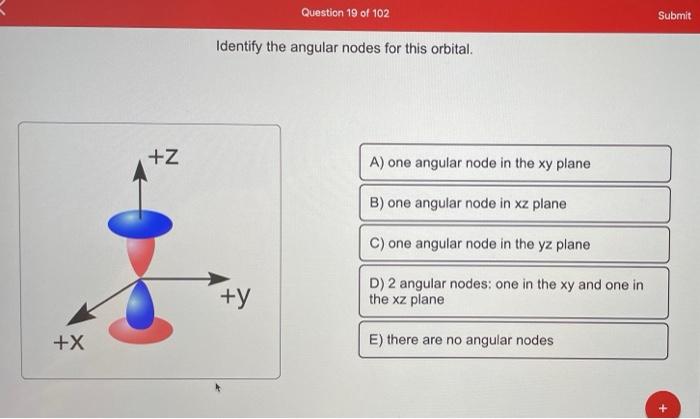 Solved Question 18 of 102 Submit How many radial nodes are | Chegg.com