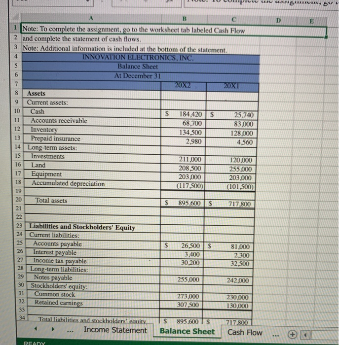 Solved Preparing a Statement of Cash Flows Using the Direct | Chegg.com