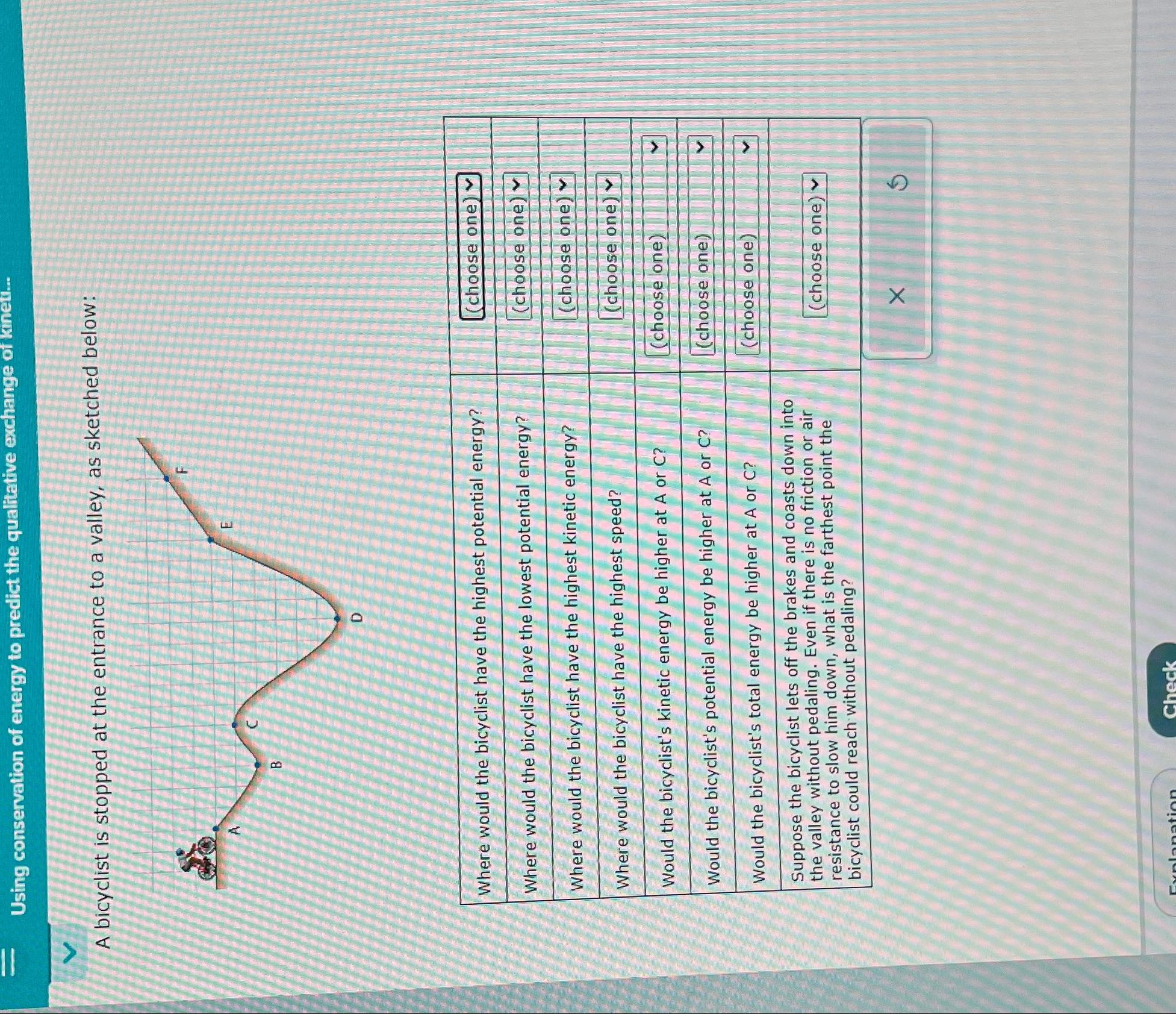 Solved Using Conservation Of Energy To Predict The | Chegg.com