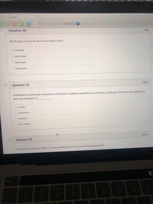 Solved Canvas Help Center? U Question 36 Which of the | Chegg.com