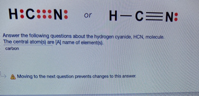Solved H C N H C N Or Answer The Following Questions A Chegg Com