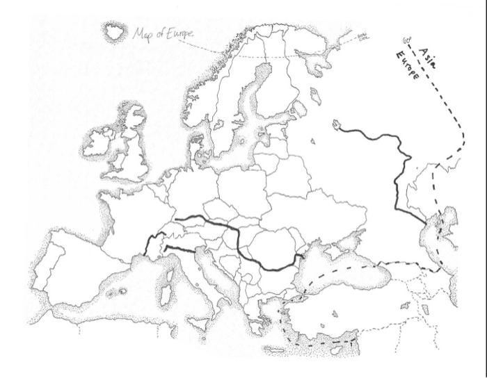 blank map of europe with numbers