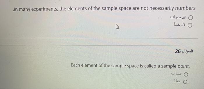 Solved In many experiments, the elements of the sample space | Chegg.com