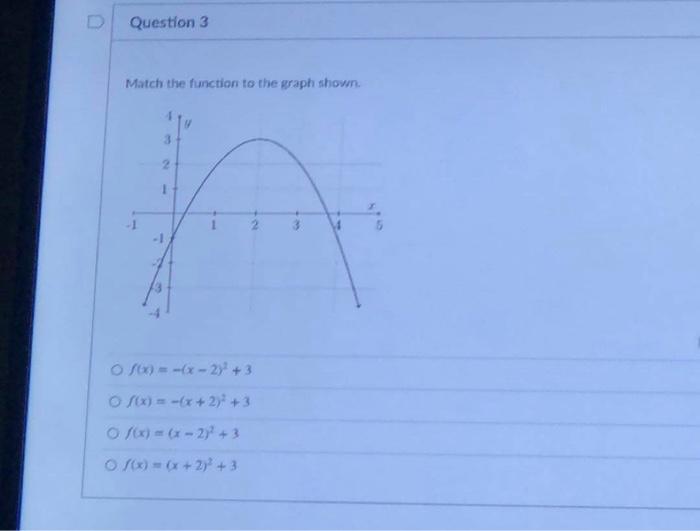 solved-d-question-3-match-the-function-to-the-graph-shown-2-chegg