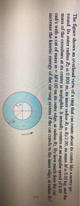 Solved The figure shows an overhead view of a ring that can | Chegg.com
