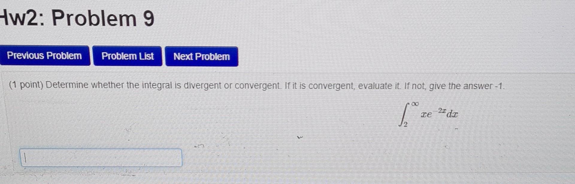 Solved Hw2: Problem 9 Previous Problem Problem List Next | Chegg.com