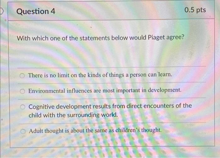 Solved 0.5 pts Question 4 With which one of the statements Chegg