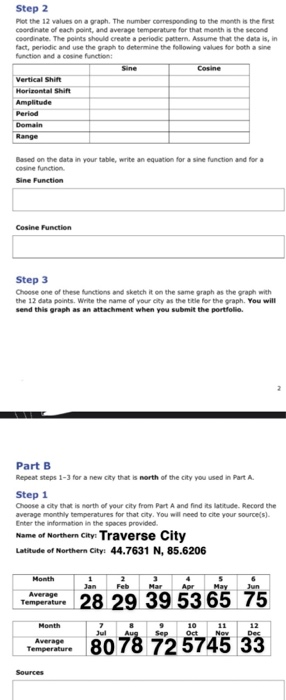 Solved 1 of 8 Date The Trigonometry of Temperatures | Chegg.com