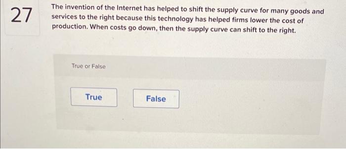 Solved The invention of the Internet has helped to shift the | Chegg.com