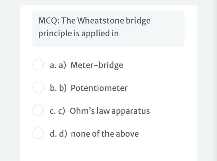 MCQ A potentiometer is used for the determination of