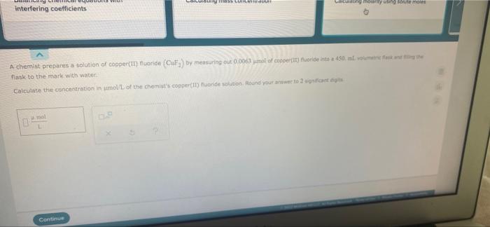 Solved Balancing Chemical Equations With Interfering | Chegg.com