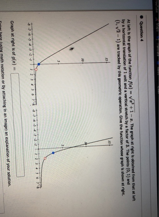 Solved YouTube Maps Question 4 At left is the graph of the | Chegg.com