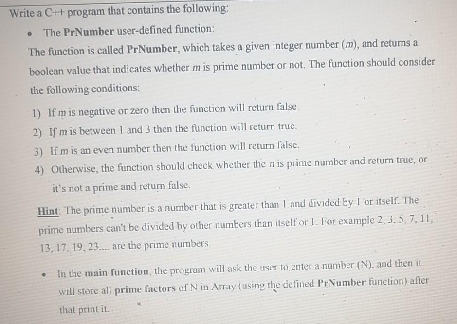 Solved Write a CH program that contains the following: • The | Chegg.com