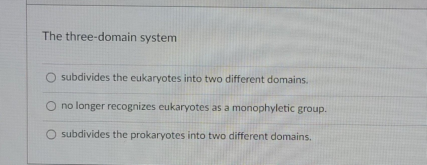 Three Domain System
