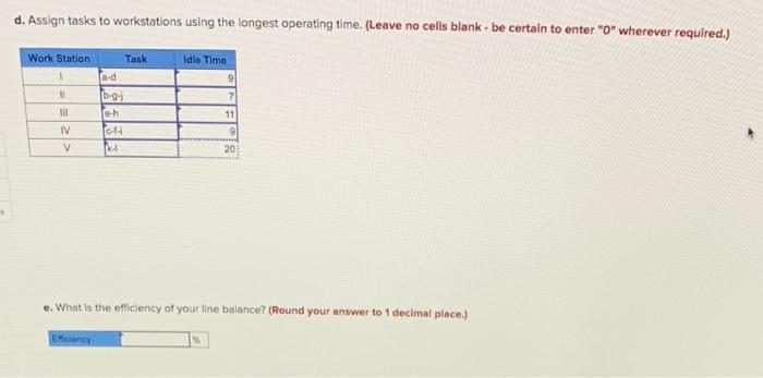 Solved An assembly line is to be designed to operate 9.5 | Chegg.com