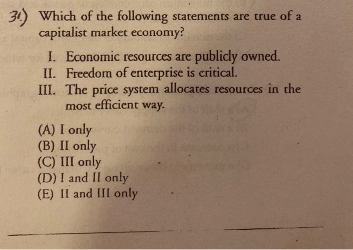 Solved 34) Which of the following statements are true of a | Chegg.com