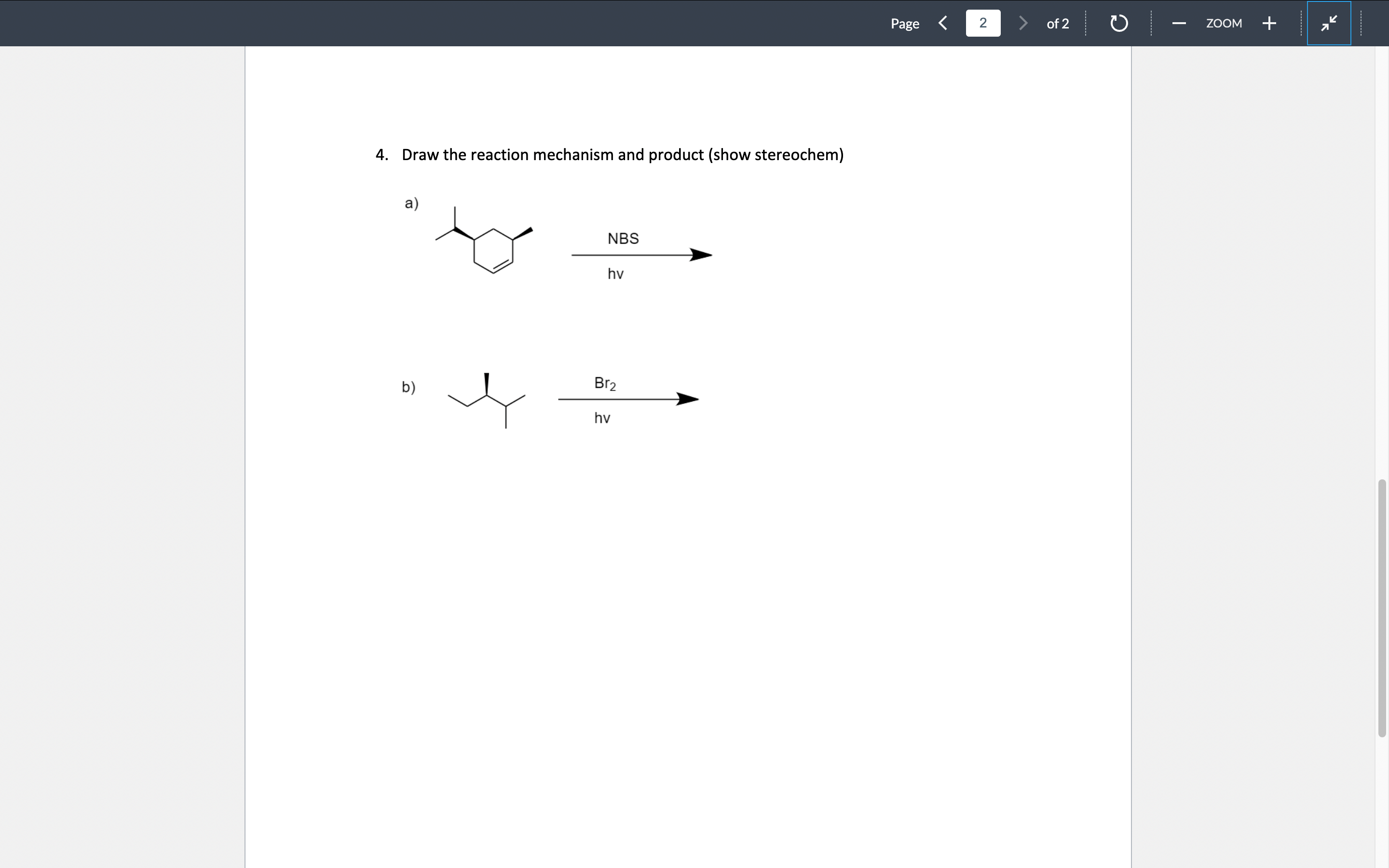 Solved Please show/explain the step by step mechanism with | Chegg.com