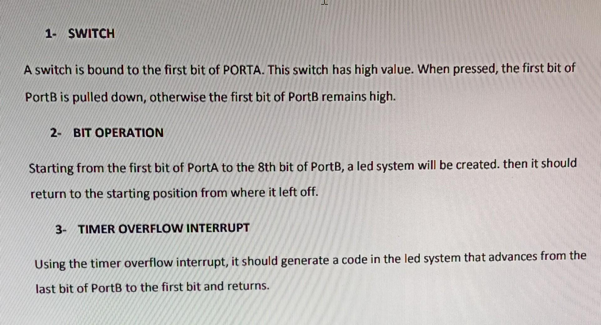 Solved 1- SWITCH A switch is bound to the first bit of | Chegg.com