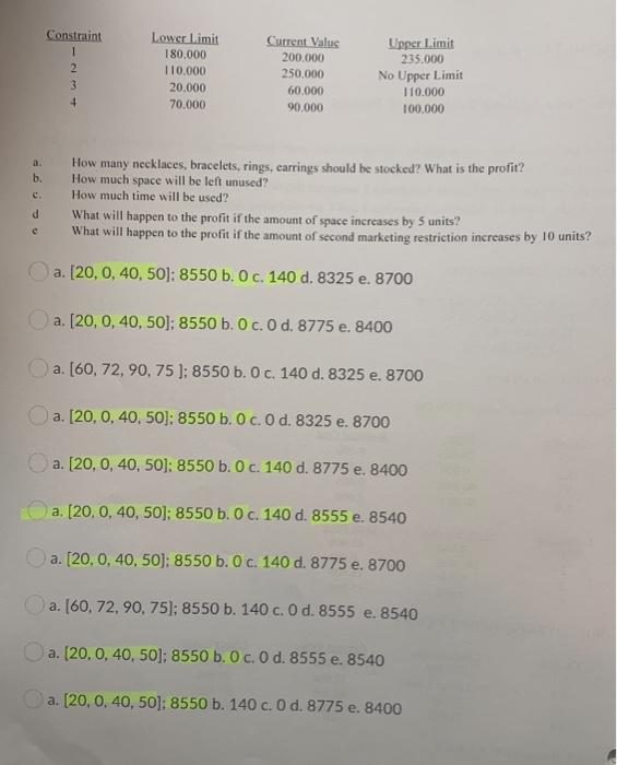 Solved Question 1 (10 points) Sensitivity Analysis Problem | Chegg.com