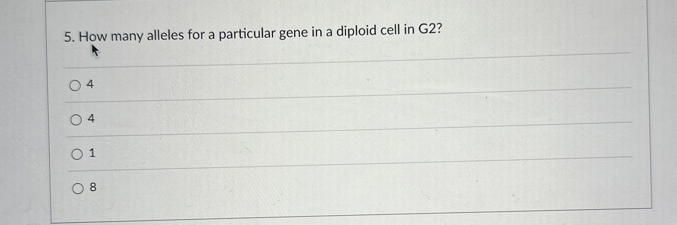 Solved How many alleles for a particular gene in a diploid | Chegg.com