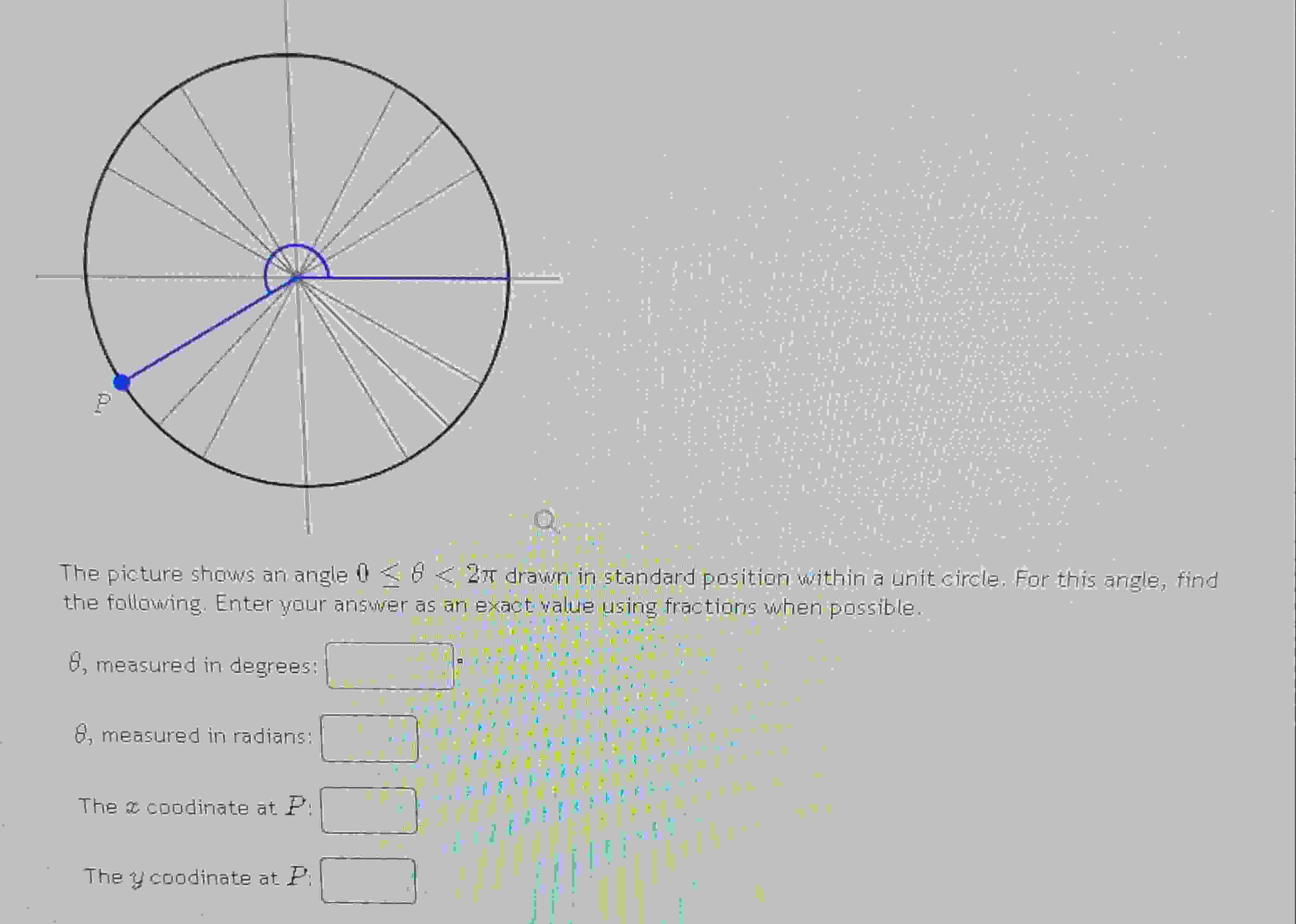 Solved The picture shows an angle 0≤8