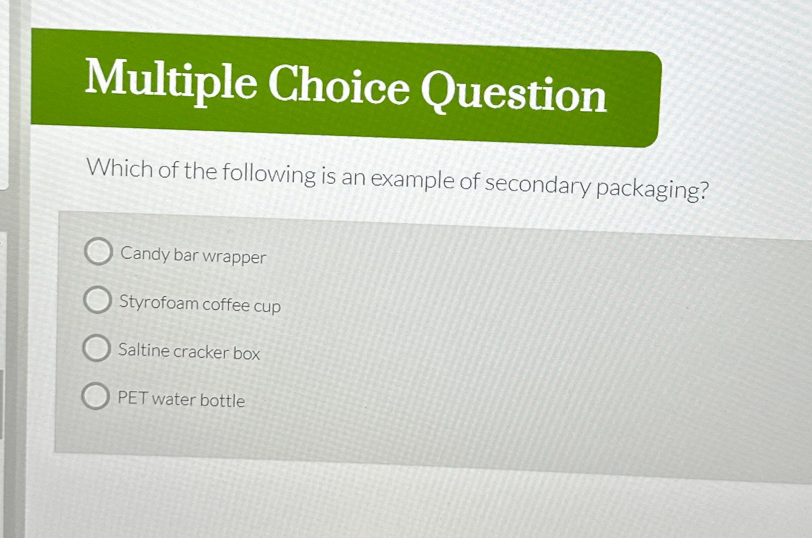 Solved Multiple Choice QuestionWhich of the following is an | Chegg.com