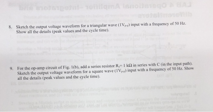 Solved Lab 4 OPERATIONAL AMPLIFIER- INTEGRATORS AND | Chegg.com
