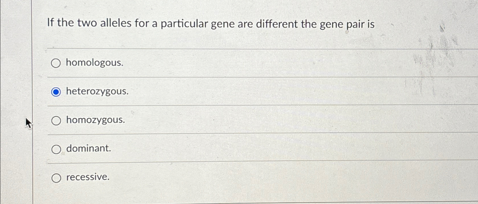 Solved If the two alleles for a particular gene are | Chegg.com