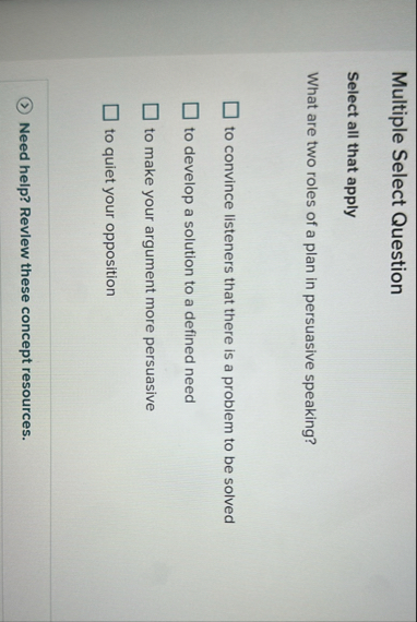 Solved Multiple Select QuestionSelect all that applyWhat are | Chegg.com