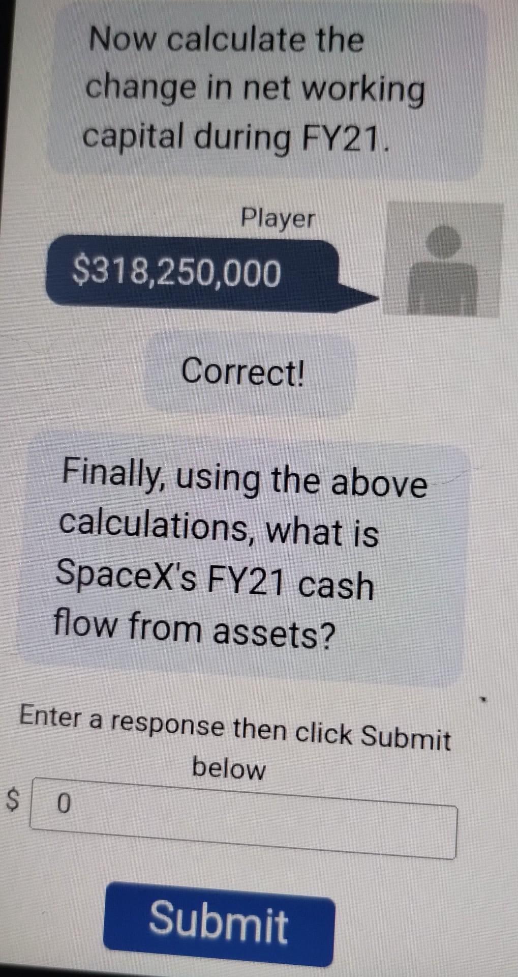 Solved Now calculate the change in net working capital