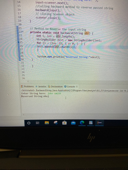 Solved this is my code but i need it to reverse more than | Chegg.com