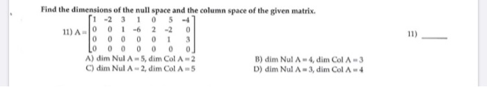 Solved Please help using linear algebra. This problem is due | Chegg.com