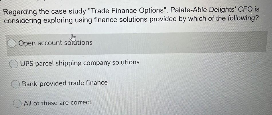 case study trade finance