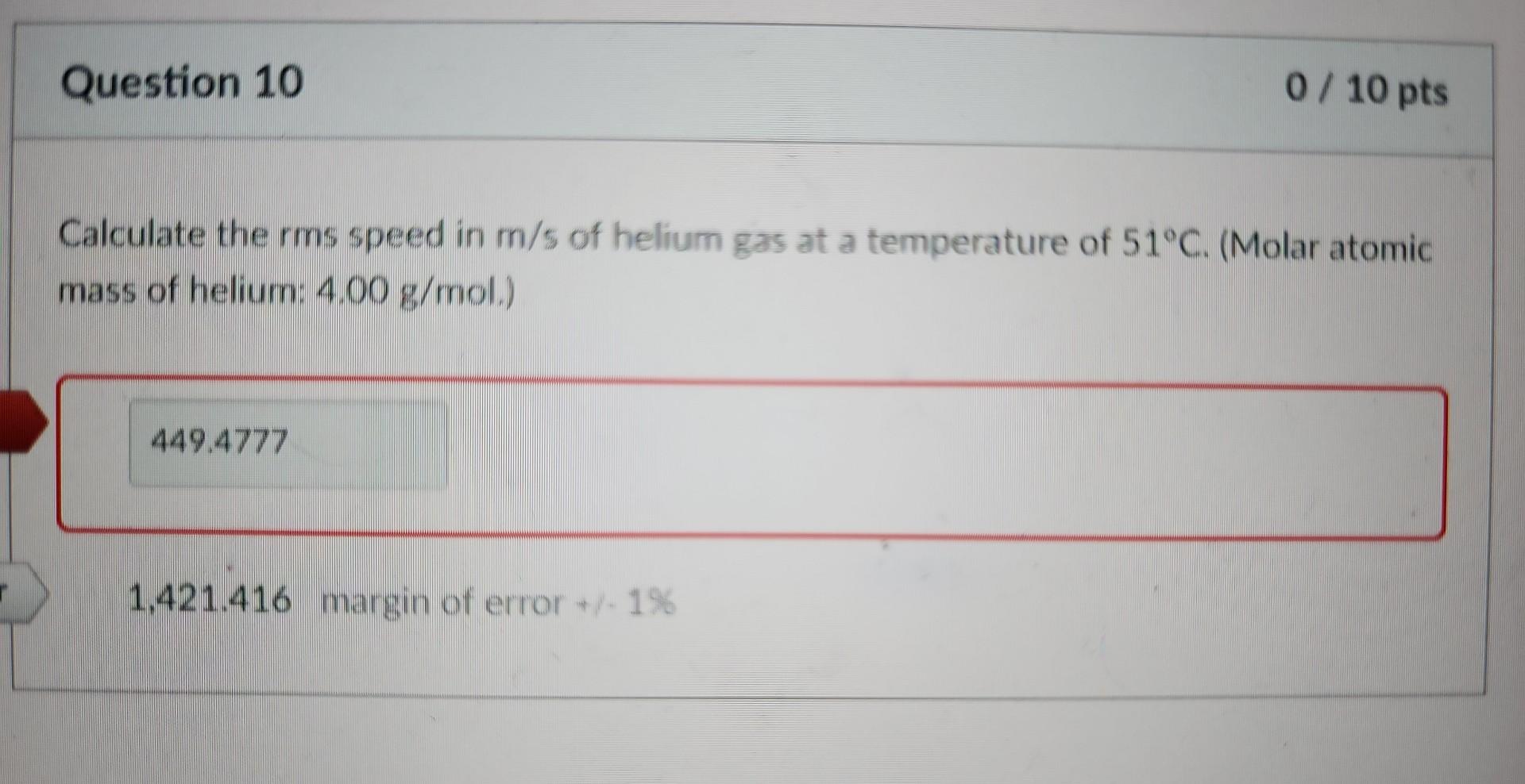 Solved Calculate the \( \mathrm{rms} \) speed in \( | Chegg.com