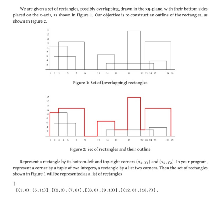 We are given a set of rectangles, possibly | Chegg.com