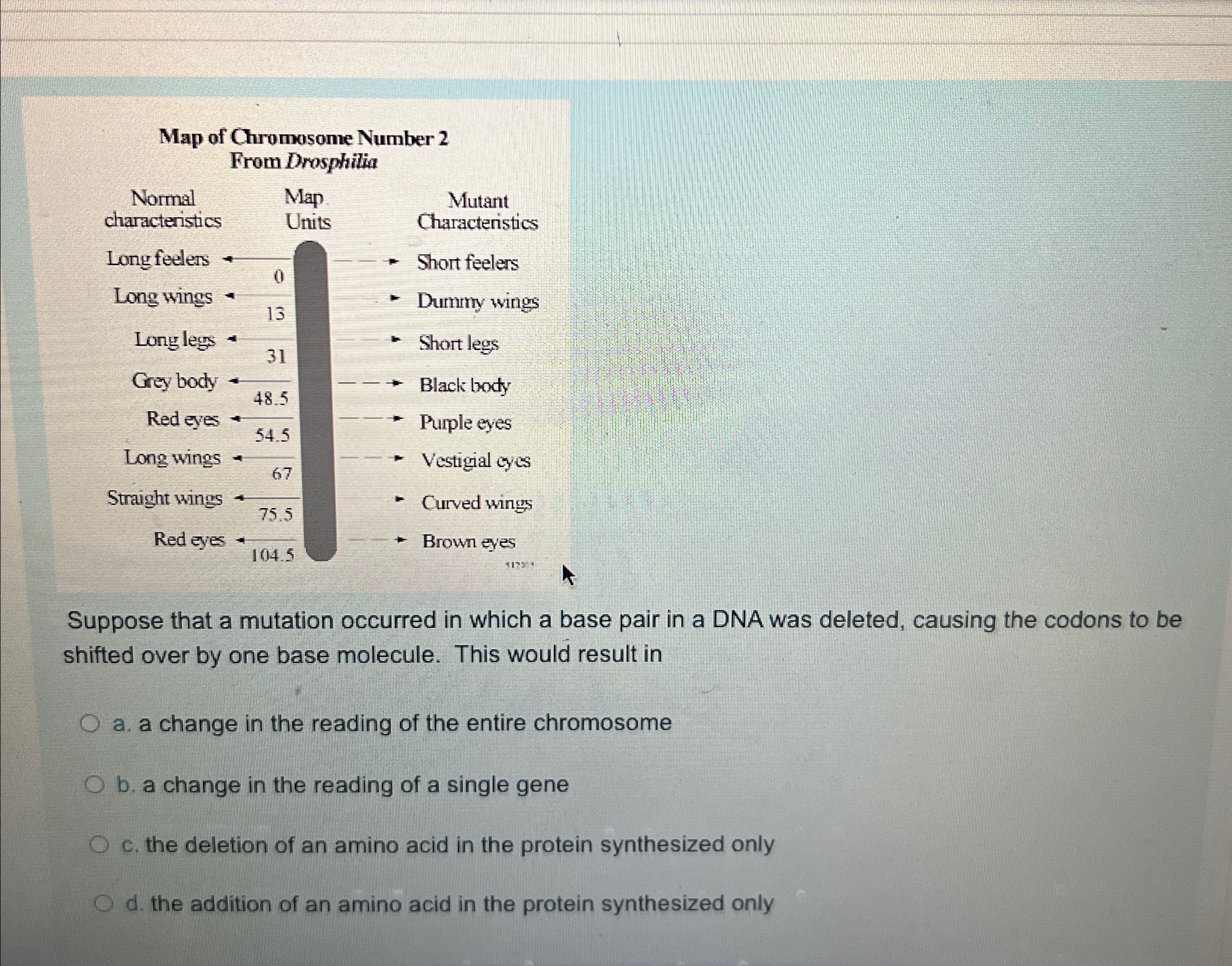 Solved Suppose that a mutation occurred in which a base pair | Chegg.com