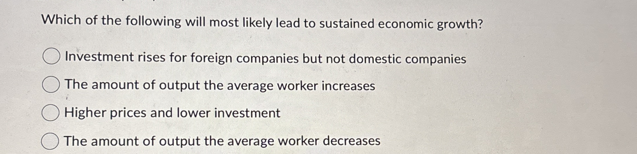 Solved Which of the following will most likely lead to | Chegg.com