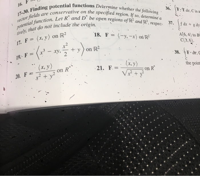 Solved 17-30. Finding Potential Functions Determine Whether | Chegg.com