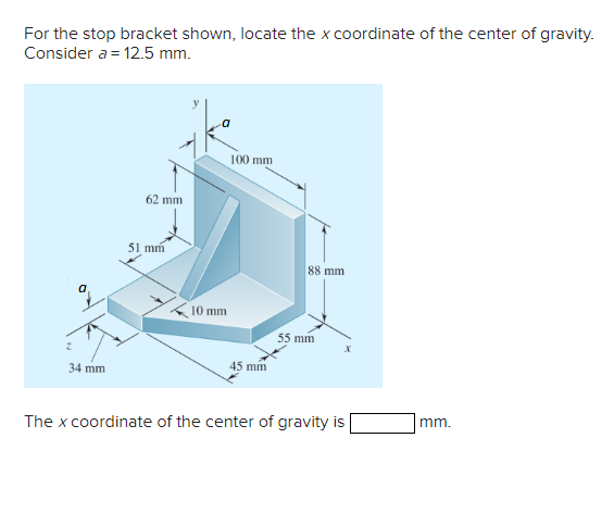 Solved find the x and z coordinate of the center of gravity | Chegg.com
