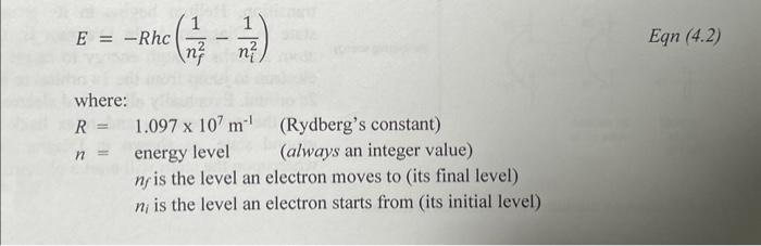 Solved e. Using Equation 4.2, calculate the theoretical | Chegg.com