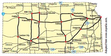 Highway 56 Kansas Map Solved: The Kansas Department Of Transportation (Kdot) Sponsors An... |  Chegg.com