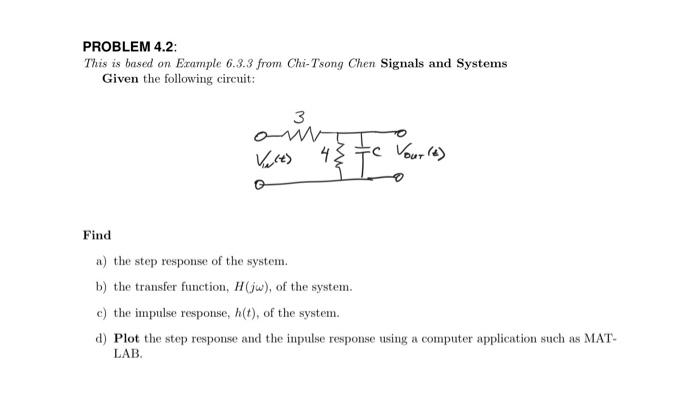 Solved PROBLEM 4.2: This Is Based On Example 6.3.3 From | Chegg.com