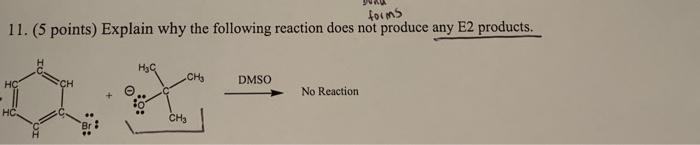 Solved explain why the following reaction does not produce | Chegg.com